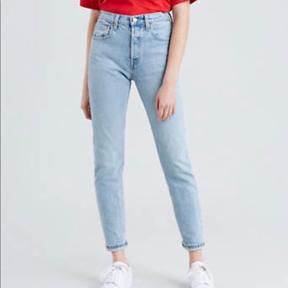 Levi’s boyfriend jeans (501 skinny)